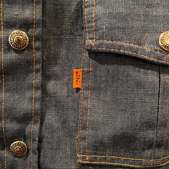 Vintage 1970s Levi’s Orange Tag Denim Chore Jacket - Picture 2 of 5